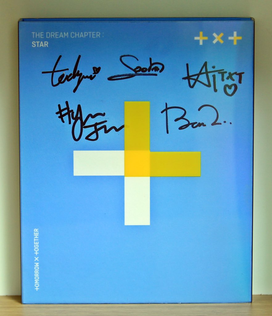 TXT TOMORROW ×TOGETHER 直筆サイン TXT トゥバ 直筆サイン 全員 TXT