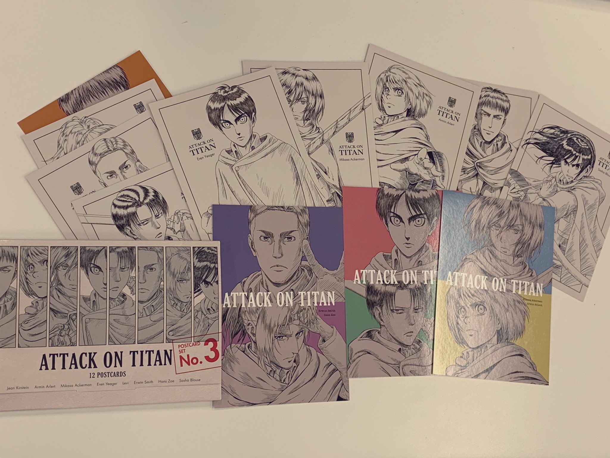 進撃の巨人 リヴァイ 原画展 ポストカード WITSTUDIO ラミネート 進撃