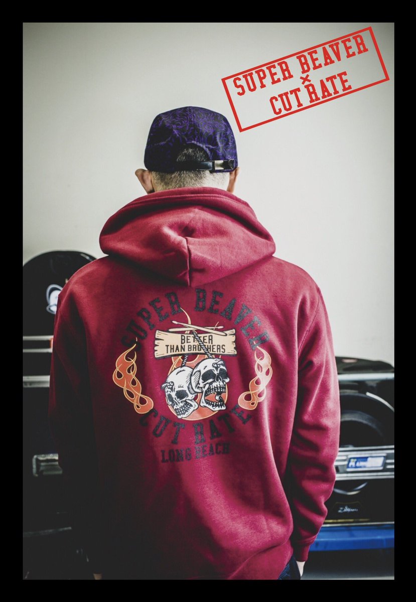 販売中！！】 SUPER BEAVER×CUT RATE コラボパーカーが完成！！ 現在