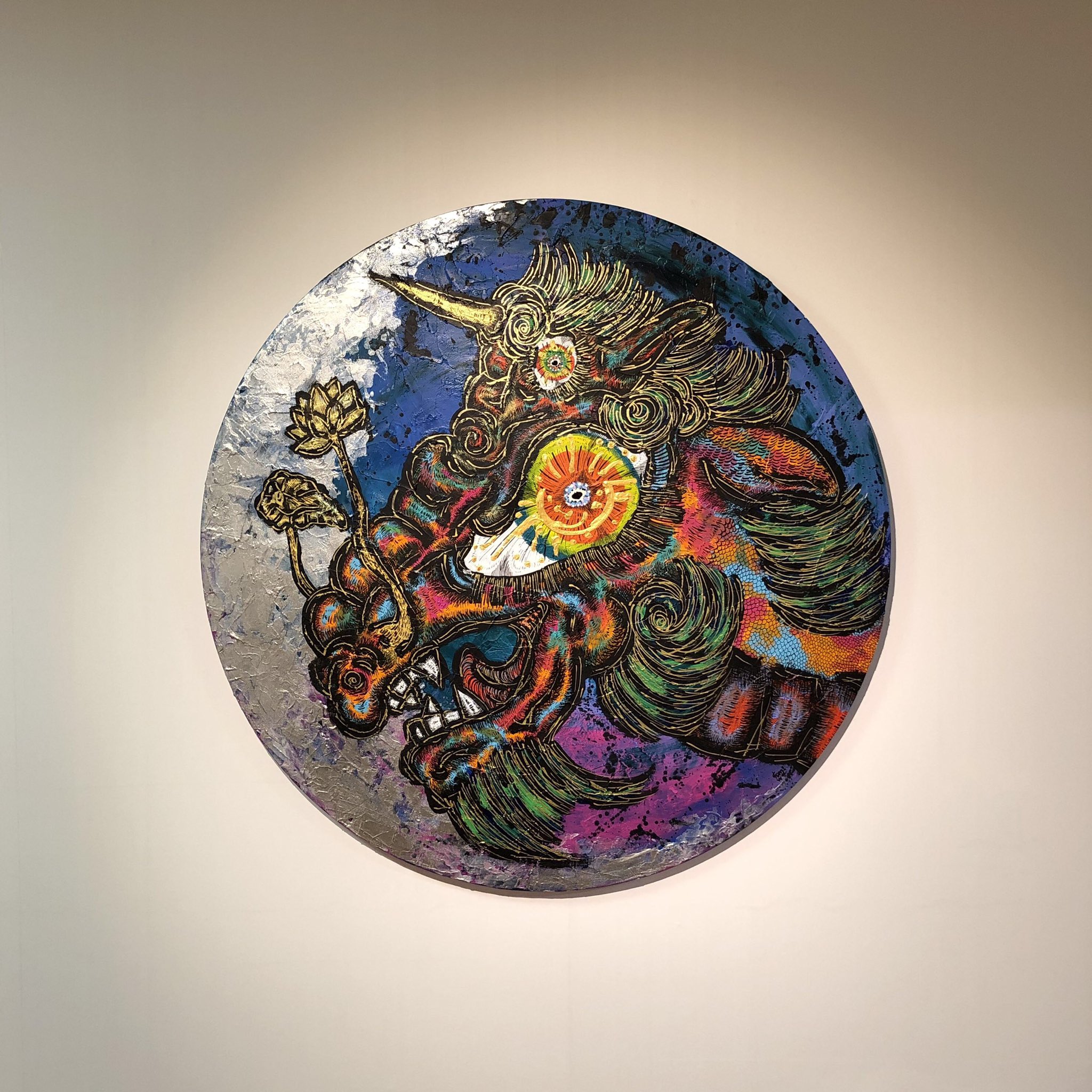 小松美羽 版画 干支シリーズ 干支神獣 未 羊 縁起物 版画 真作保証 は