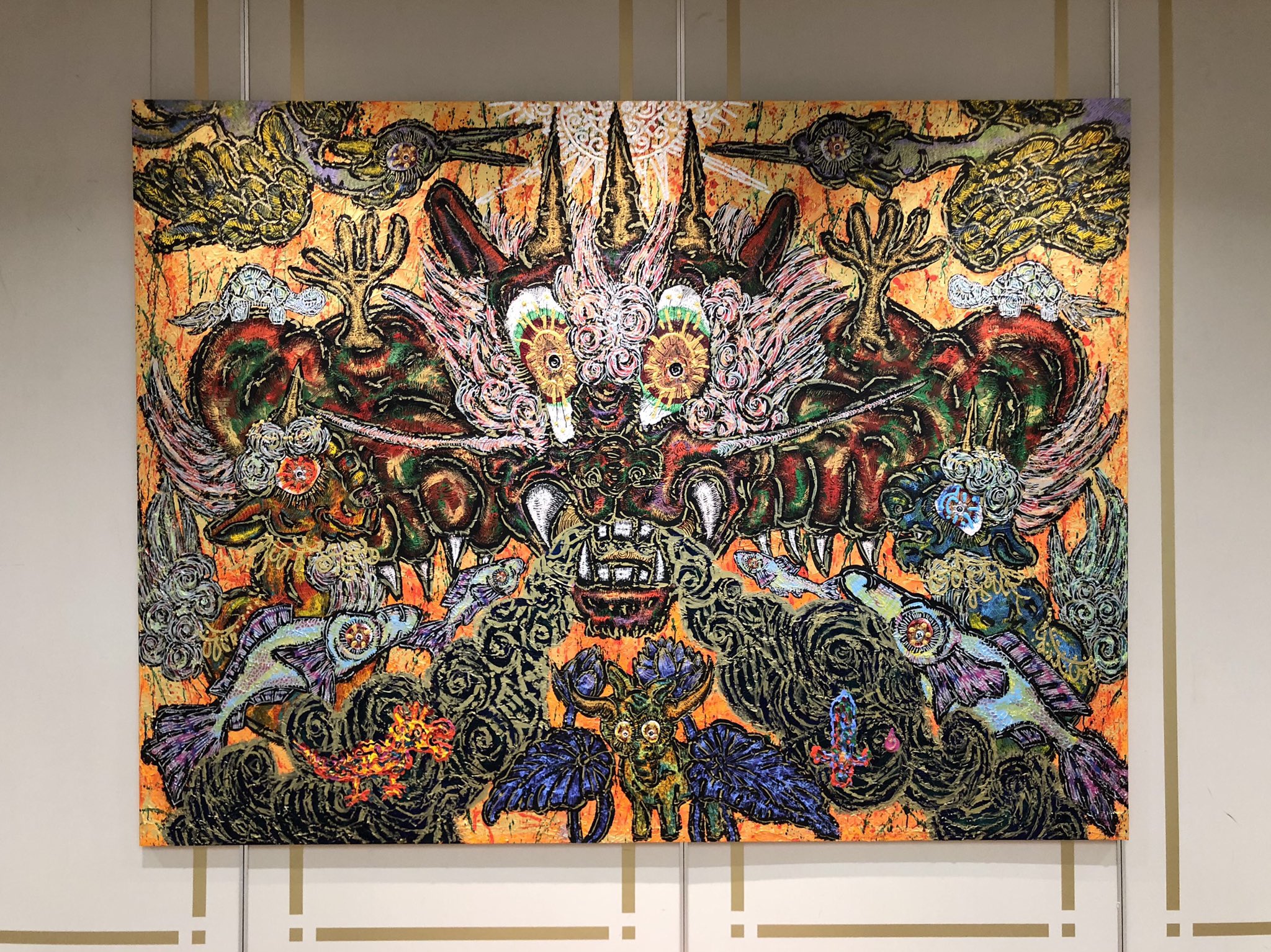 小松美羽 版画 干支シリーズ 干支神獣 未 羊 縁起物 版画 真作保証 は