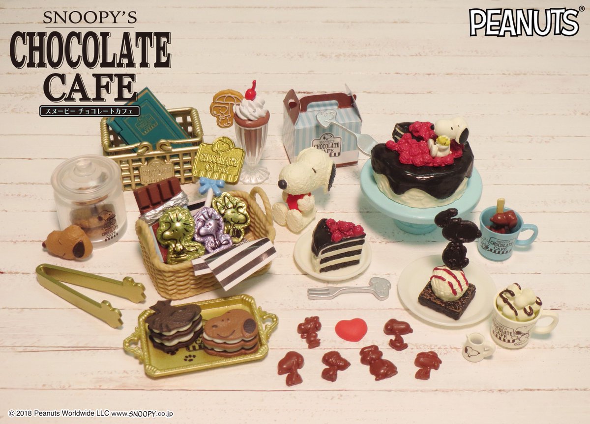 本日発売【SNOOPY'S CHOCOLATE CAFE】 かわいいスヌーピーのチョコやお