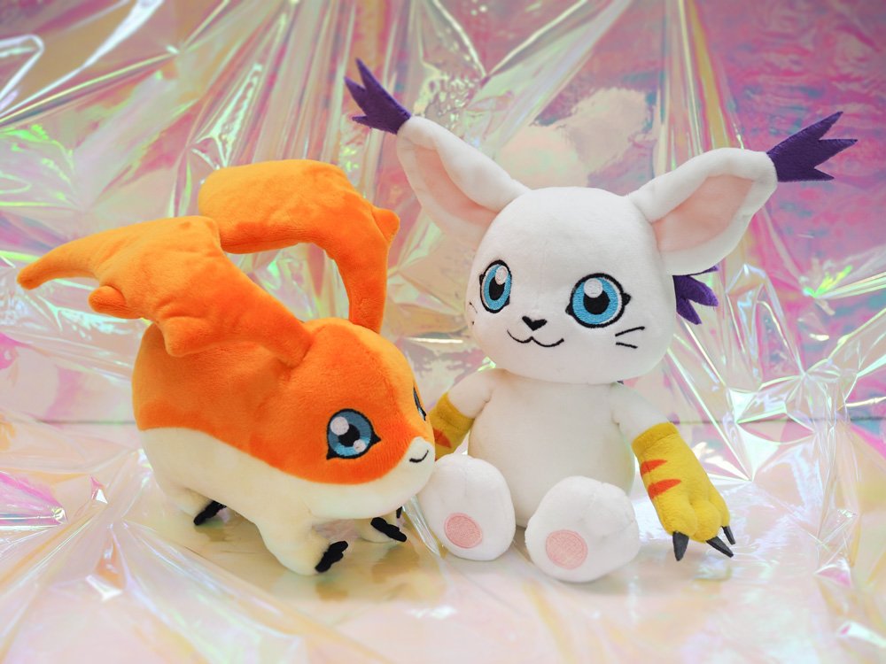 デジモン もちふわクッション テリアモン・パタモン ぬいぐるみセット
