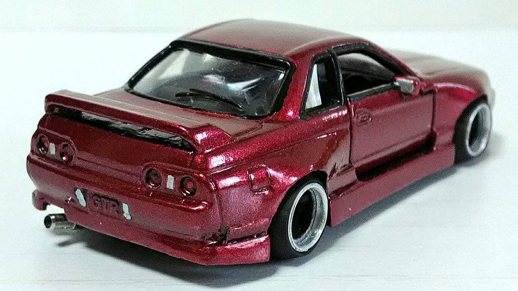 ホットウィールカスタム 日産 R32 GTR マジョーラ✩深リム☆トミカ改造