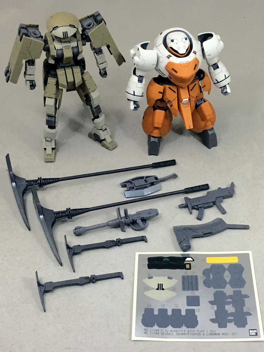 バンダイ HG ゲイレールシャルフリヒター&ランドマンロディ セット 1