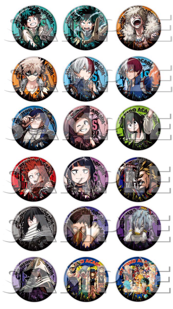 ヒロアカ 僕のヒーローアカデミア コレクション缶バッジ 第3弾 十傑 緑