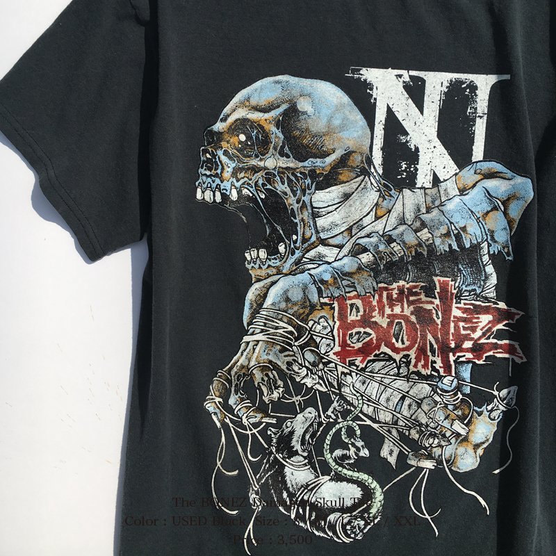 TheBONEZ 配送 ヴィンテージスカルTシャツ XLサイズ TheBONEZ