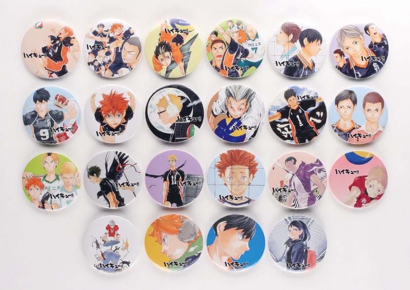 ハイキュー!! コレクション缶バッジ 排 10周年Ver. 15個 ジャンプ