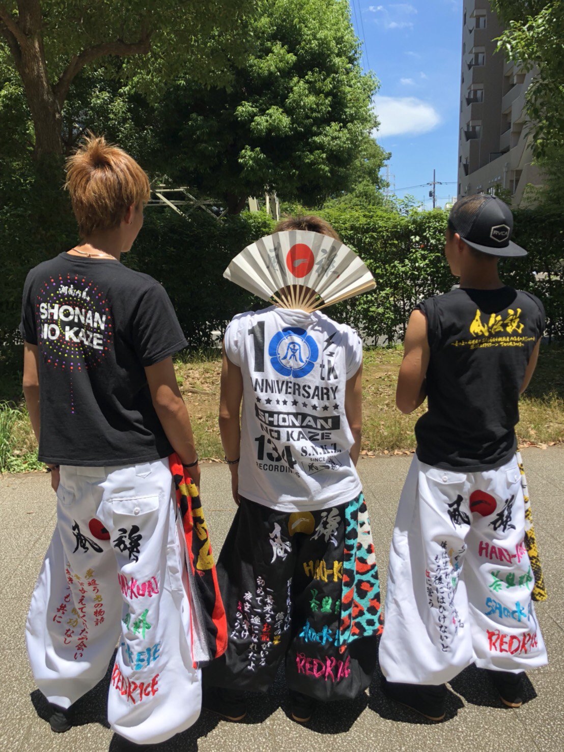 湘南乃風 参戦服 ニッカ バイオレット色 ウエスト79 湘南乃風 参戦服