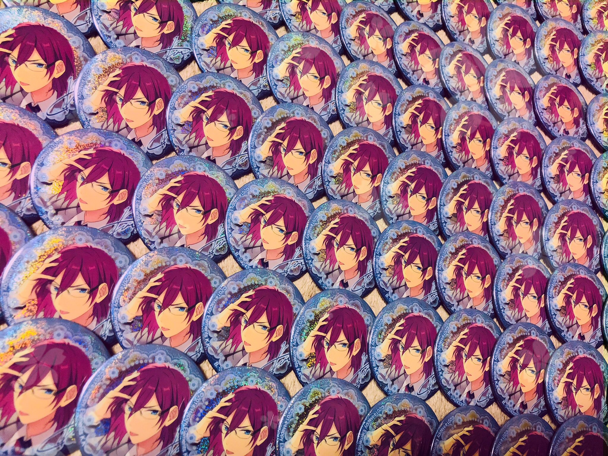 あんスタ 七種茨 イベコレ ポートレート缶バッジ 缶バッジ あんスタ・七種