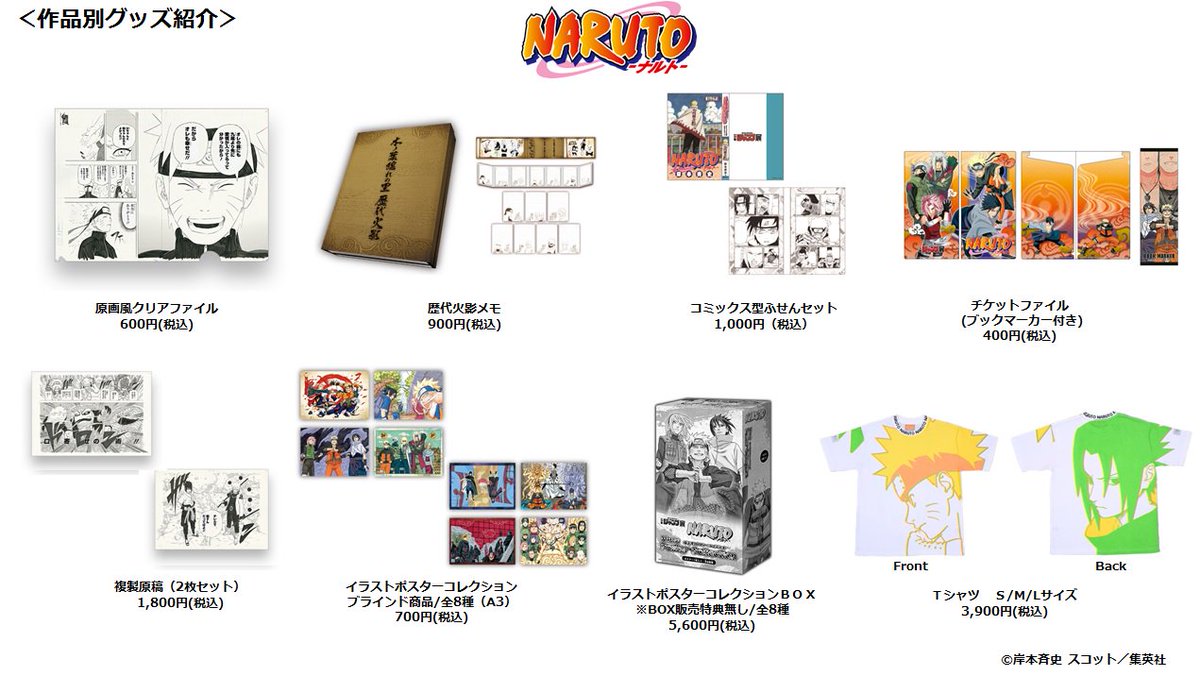 全8種セット 「NARUTO-ナルト- イラストポスターコレクション」限定品