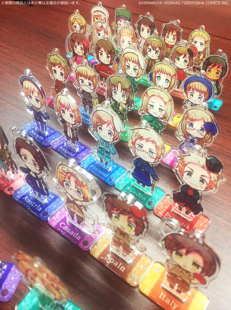 集めて楽しい「ヘタリア Axis Powers」トレーディングアクリルスタンド