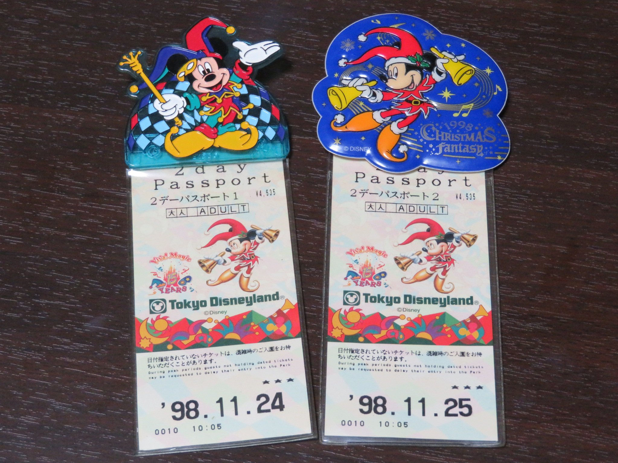 東京ディズニーランド 15周年記念パスポート 注文 ビバ！マジック