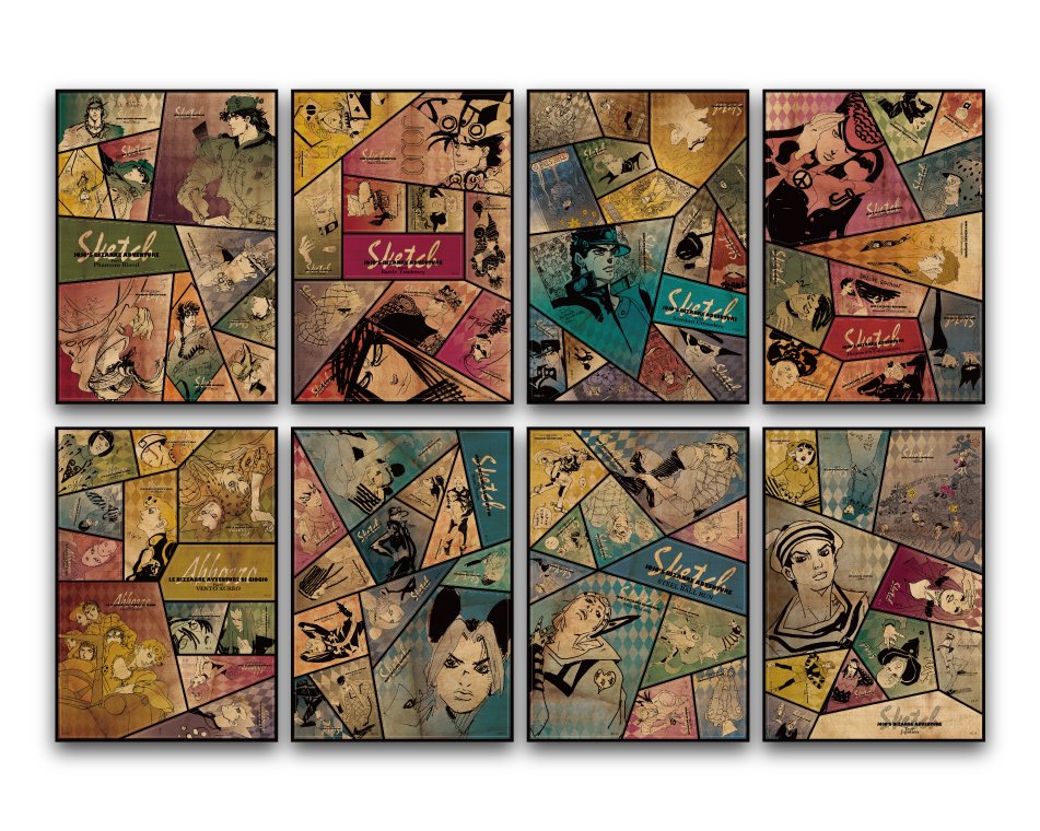 JOJO 荒木飛呂彦原画展-冒険の波紋- 先行予約限定グッズステッカー(欠