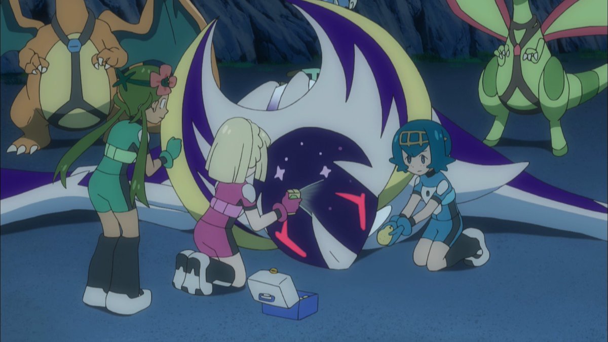 ポケモン@ リーリエ & ルナアーラ 落下 クリアファイル ポケモン