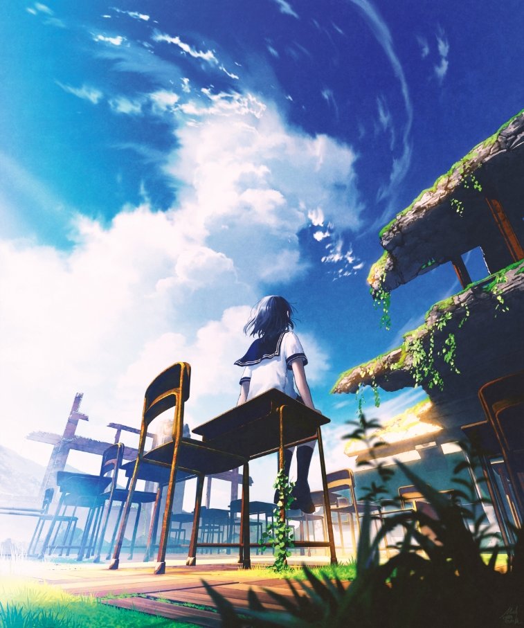 平成最後の夏繋がらなくても良いですがこんな絵描いてます 絵の中の夏