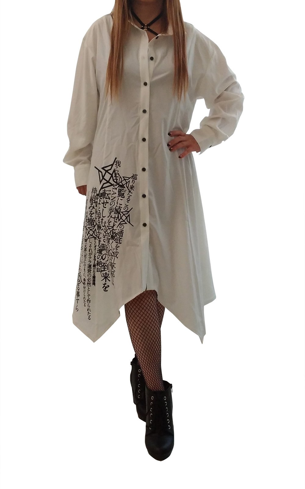 激レア平沢進オーバーサイズロングシャツ無頭騎士の伝言 回=回 核P-MODEL