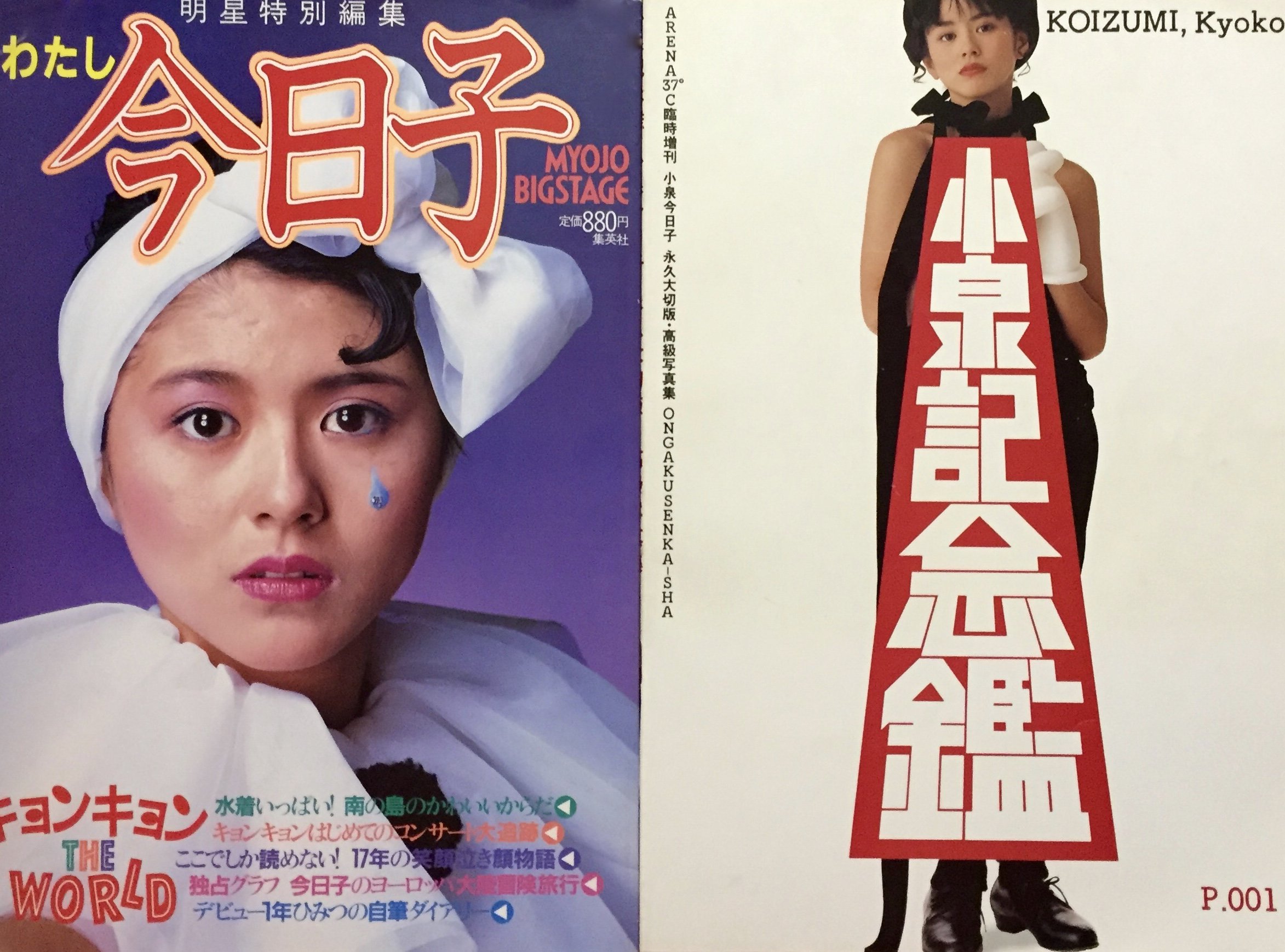 小泉今日子 82・83ライブパンフレット・生写真5枚・ポストカード