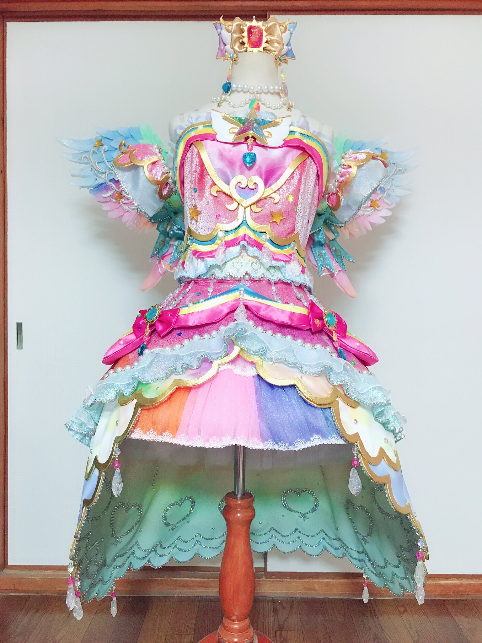 アイカツスターズ レインボーエトワールコーデ 虹野ゆめ 茅津琉