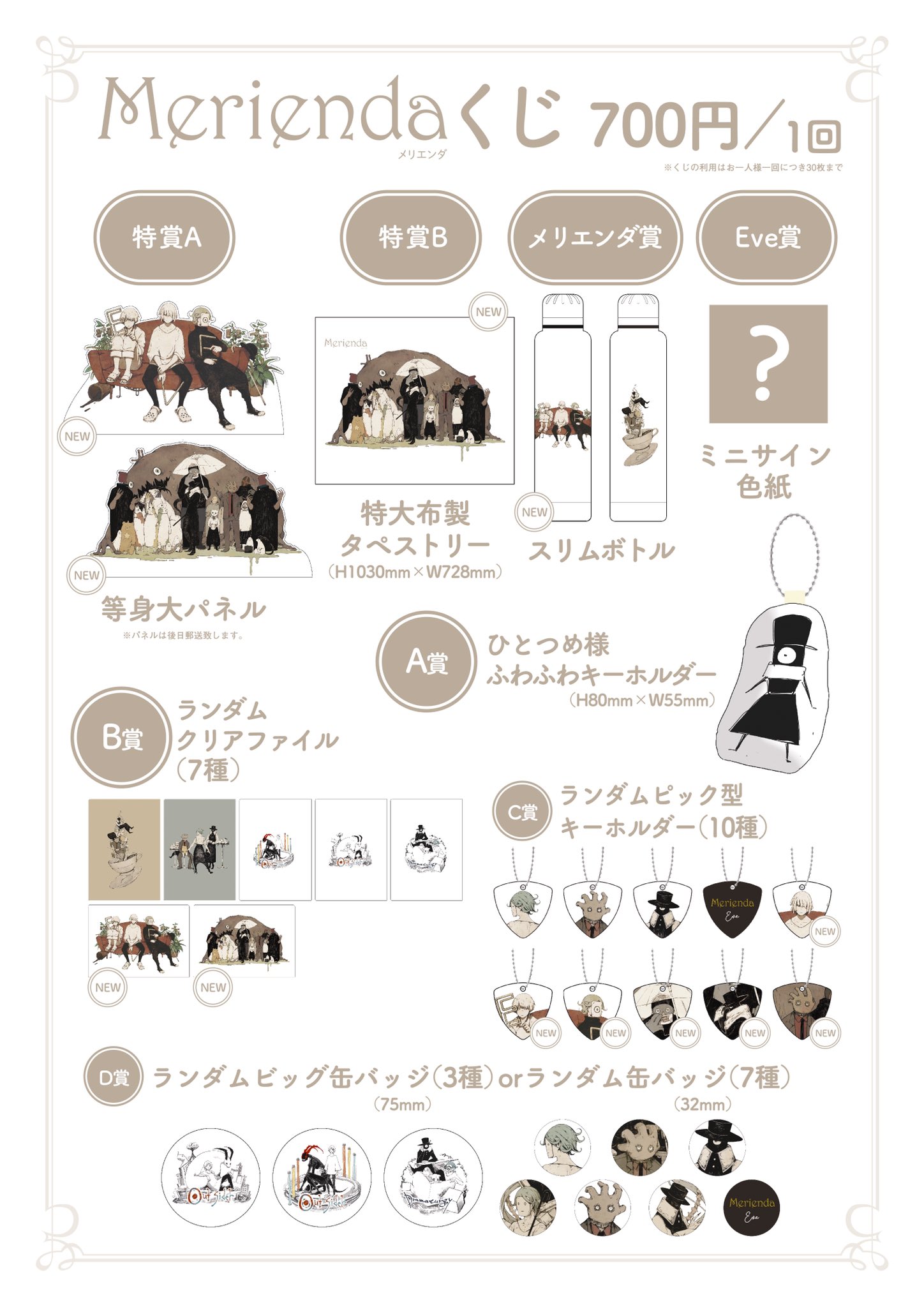 Eveグッズ(くじ)まとめ売り お茶会〜UnderBlueまで Eve Under Blueくじ