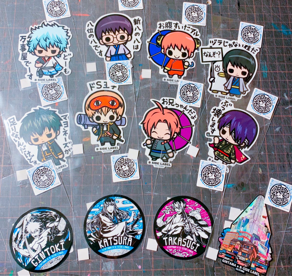 💥【銀魂】💥 『銀魂×B-SIDE LABEL』 コラボステッカー入荷しましたー