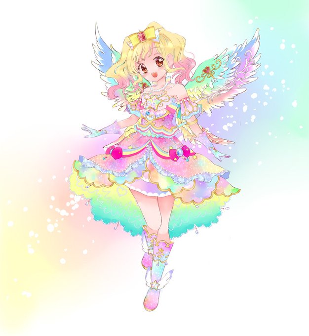アイカツカード ルーレット 星のツバサ レインボーエトワールコーデ 虹