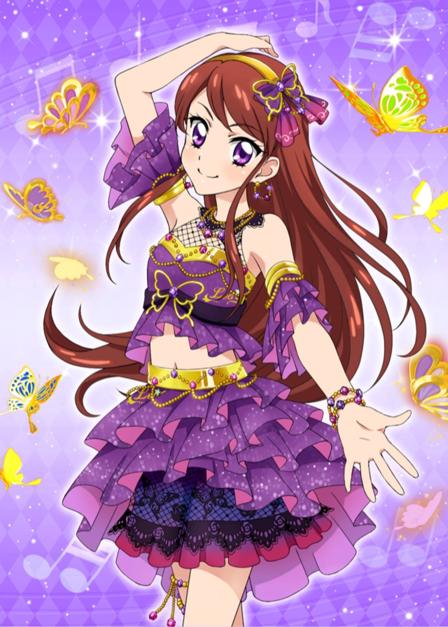 アイカツ マルチカラーコーデ プレミアム 紫吹蘭 アイカツカード