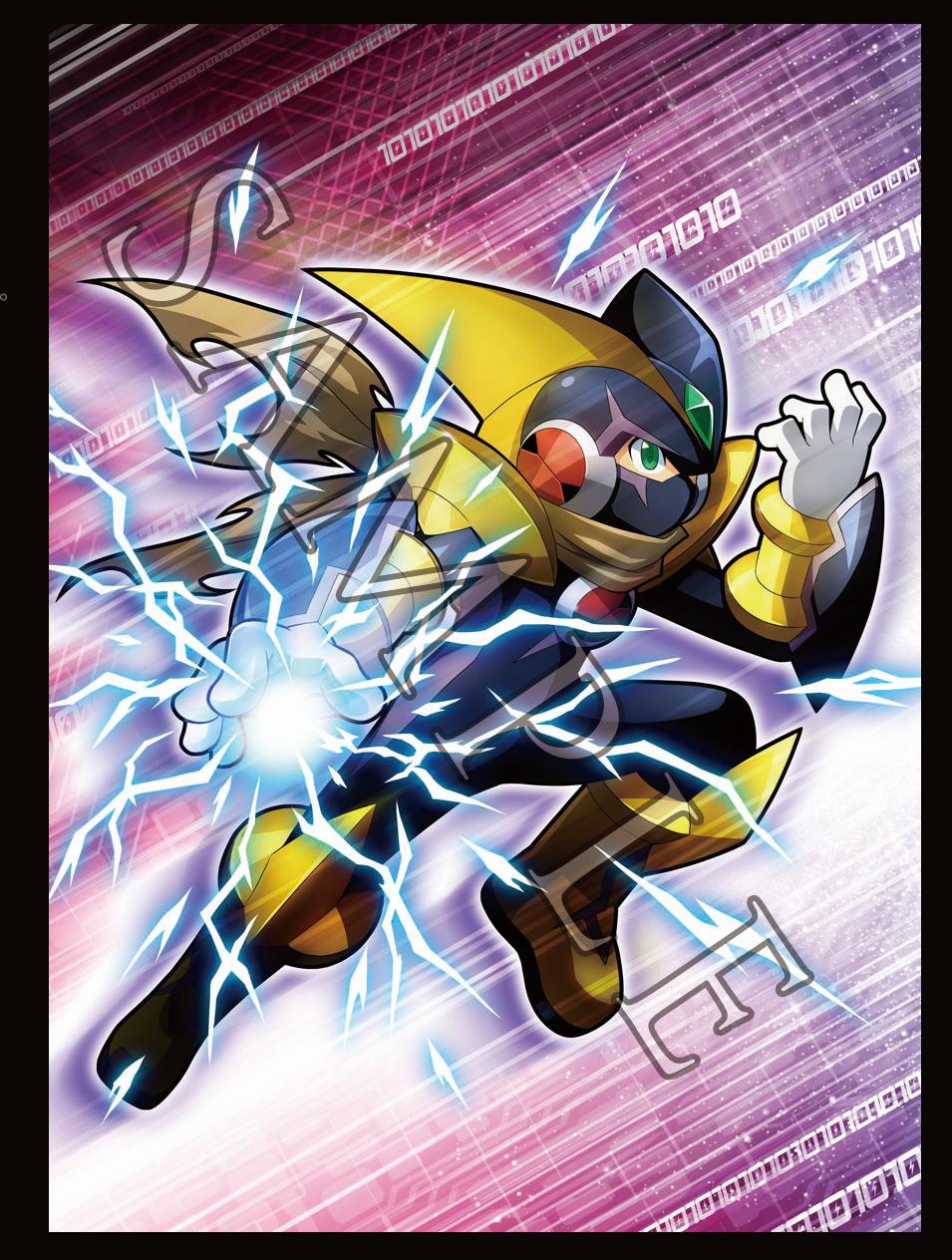 ロックマンエグゼ ダークロックマン フォルテ マスクの中 プレイマット