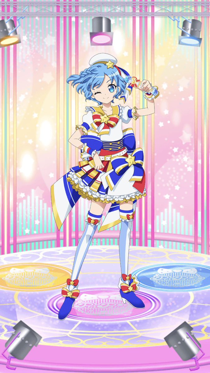 こ*♪様 プリパラ台湾版プリチケ 版権絵 レオナ スーパーサイリウム