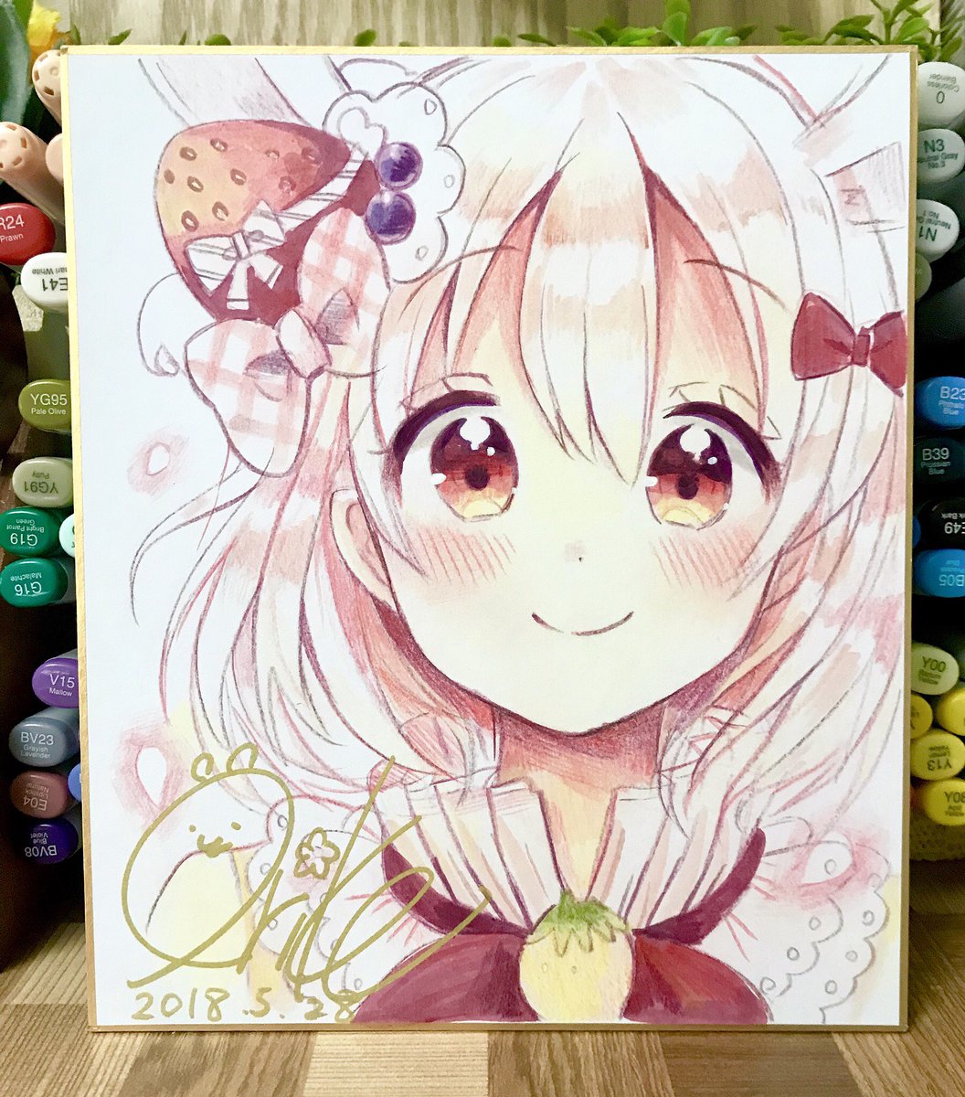 佐倉おりこ 直筆イラスト色紙 3枚セット 佐倉おりこ 直筆イラスト色紙 3