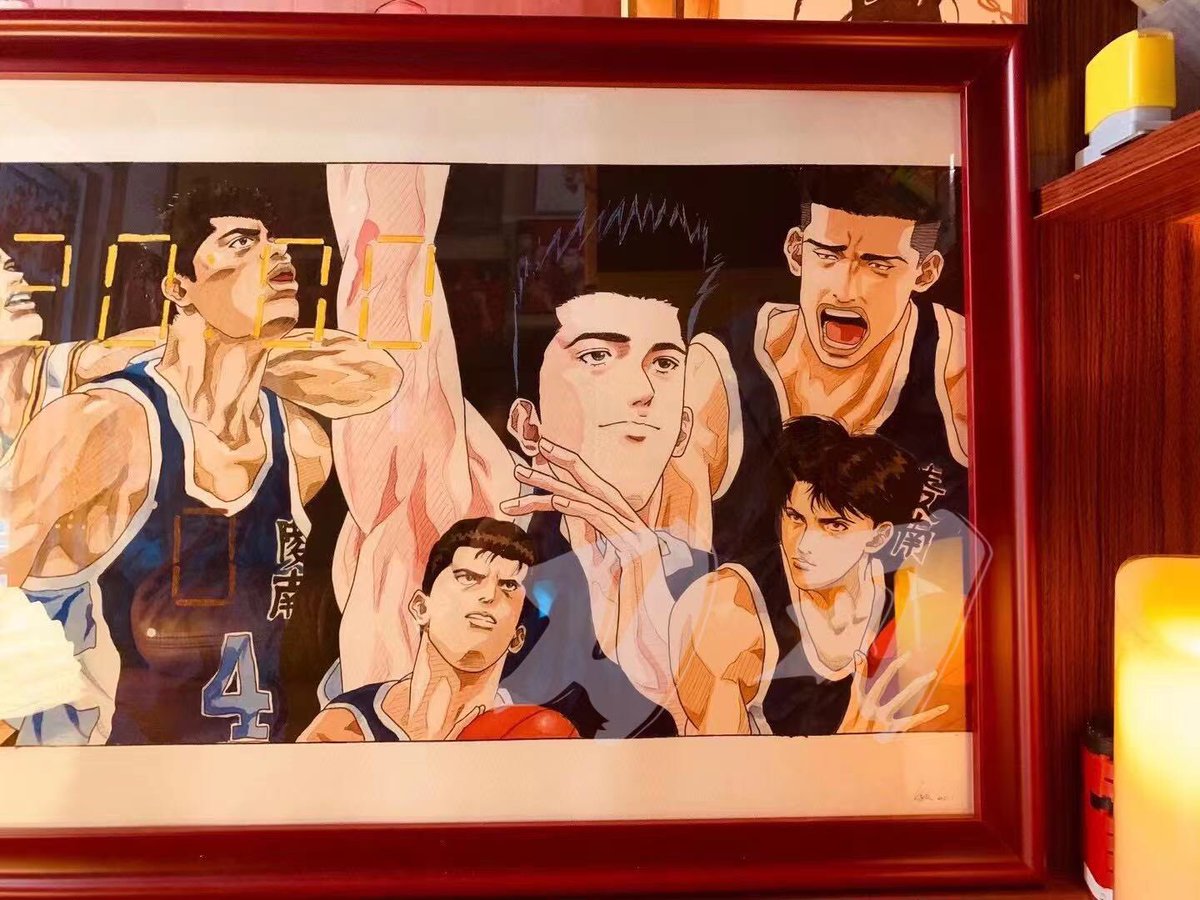 セル画 】 スラムダンク 牧紳一 海南 背景画 動画 付き セル画