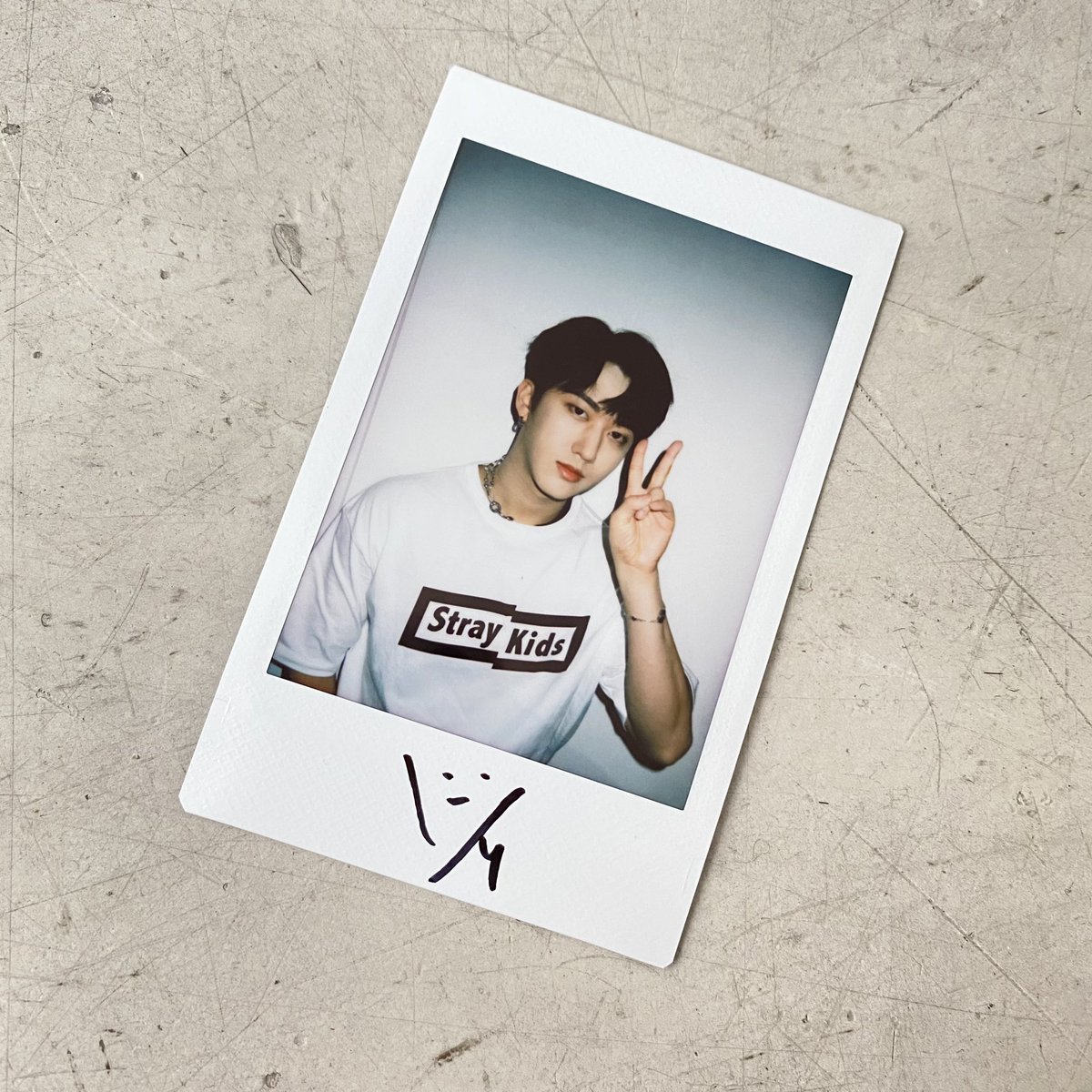 straykids チャンビン ビニ 直筆サイン チェキ 未公開 ポラロイド