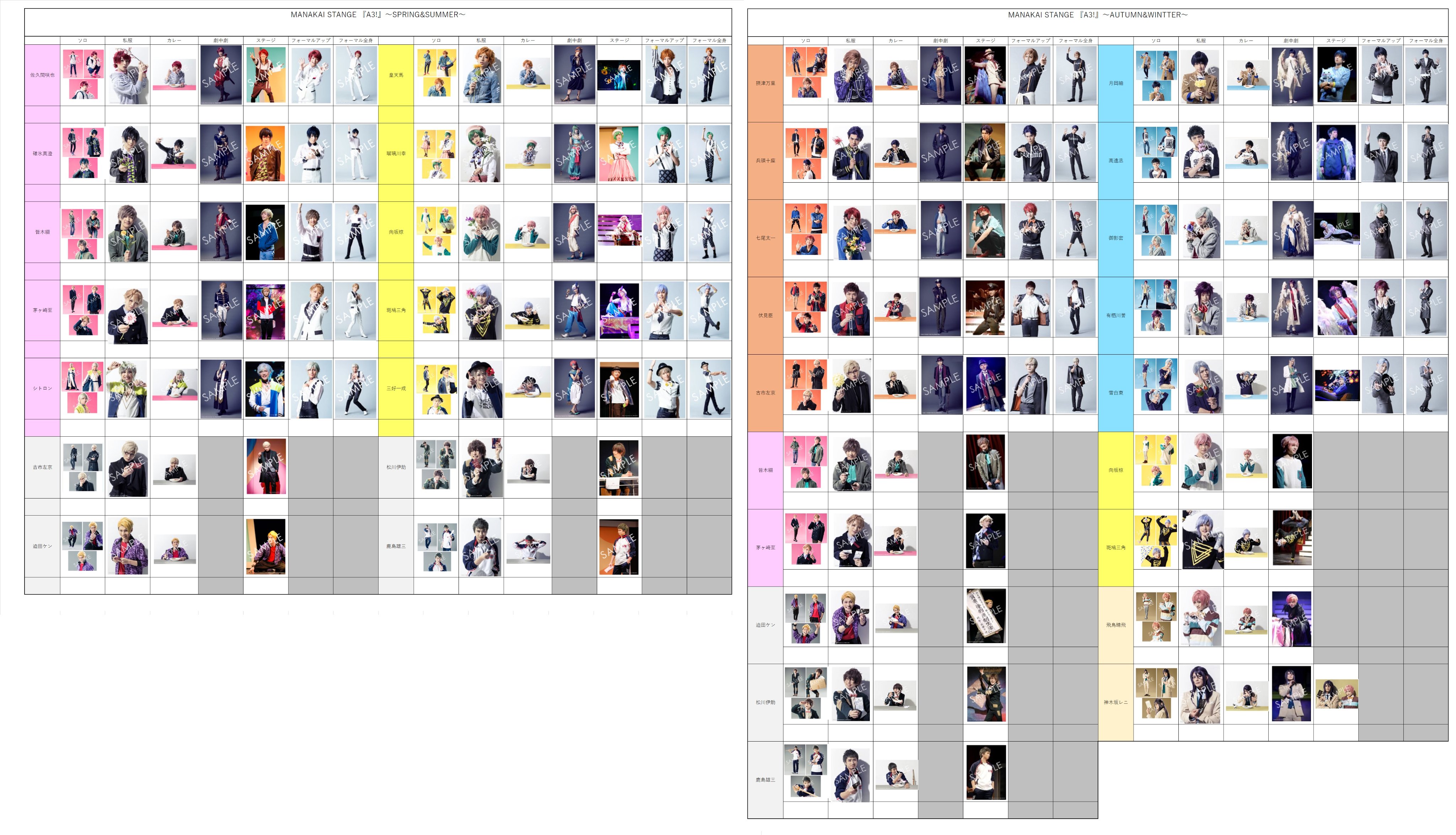 A3! エーステ ランブロ ブロマイド ◎写真6枚 ❶MANKAI STAGE A3