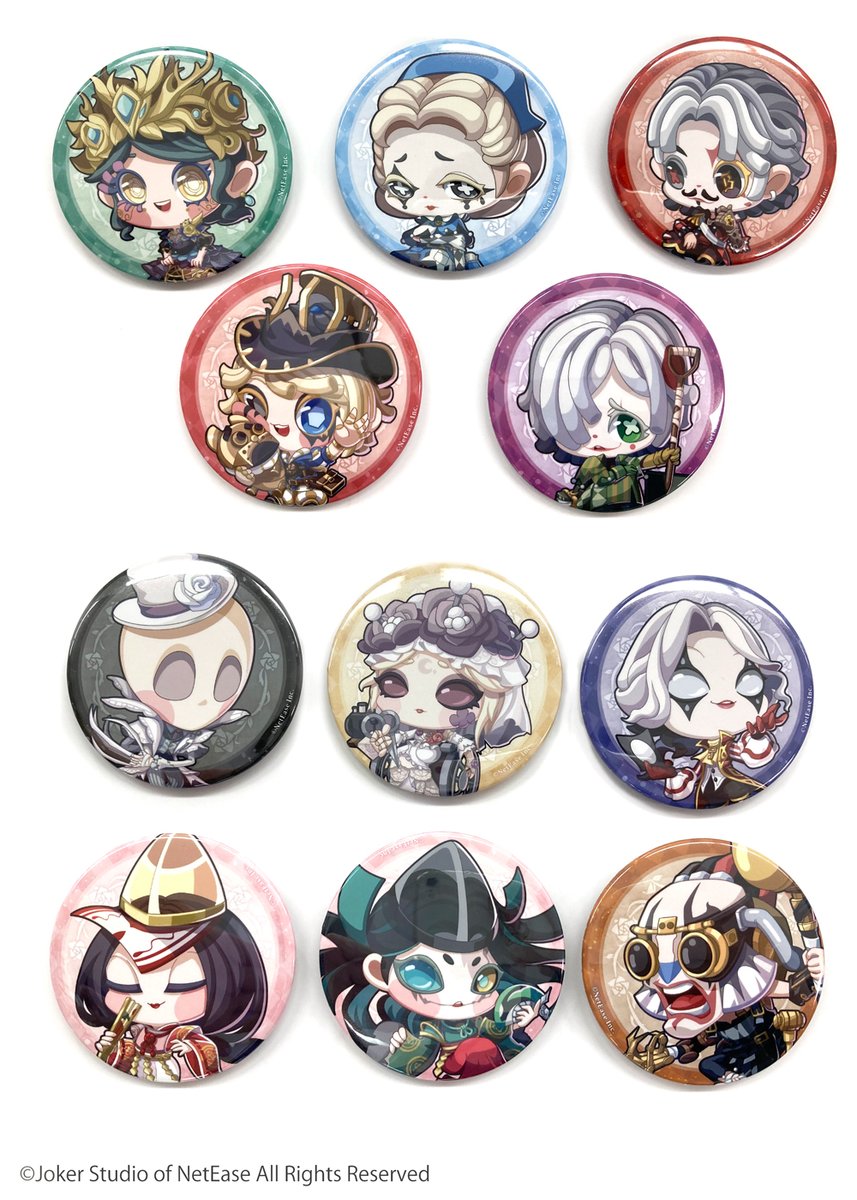 希少品 Identity V 第五人格 庭師 缶バッジ 3周年 真髄 Identity V 第