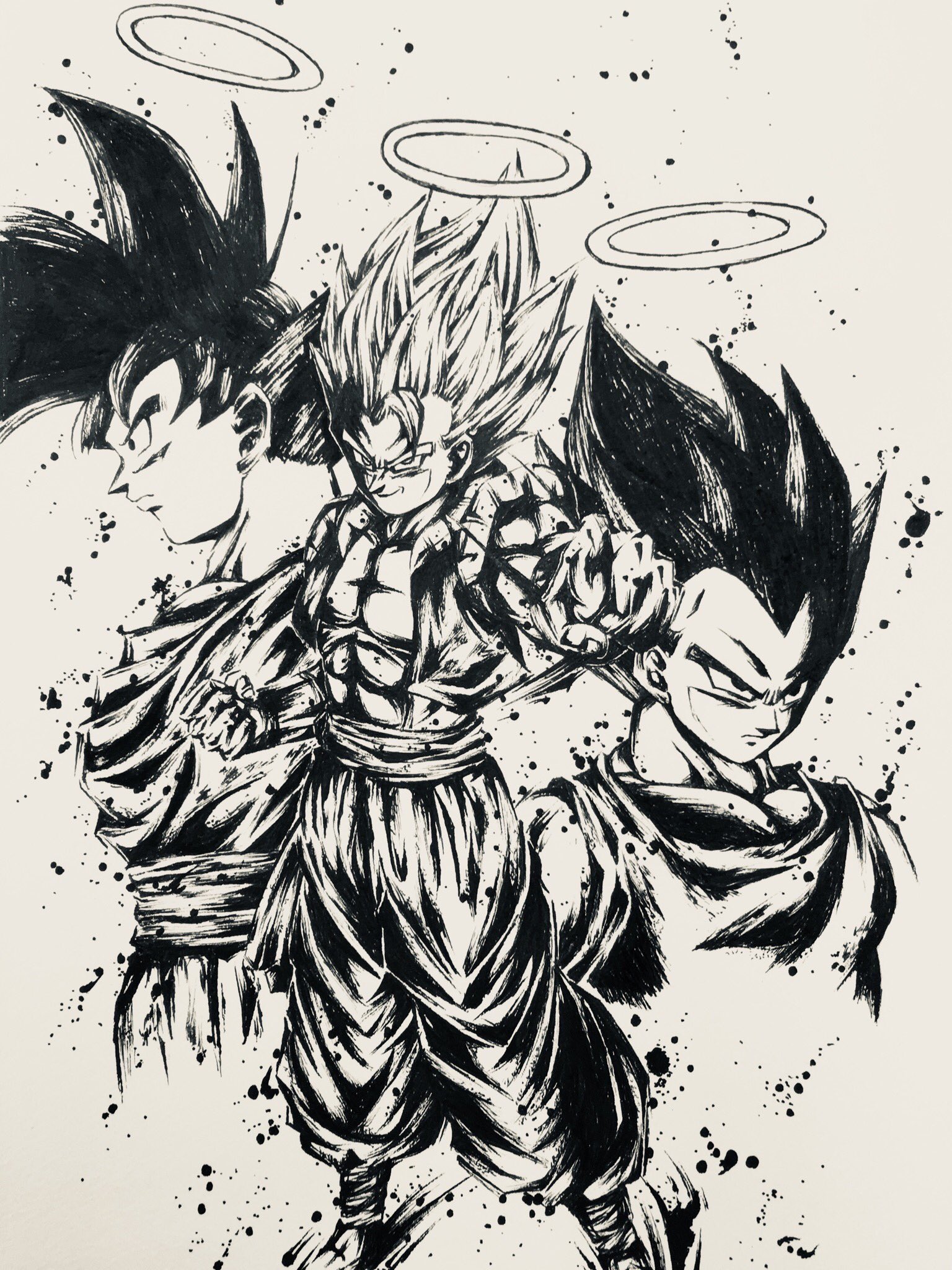 PSA10ドラゴンボール墨絵4枚連番 PSA10ドラゴンボール墨絵4枚連番