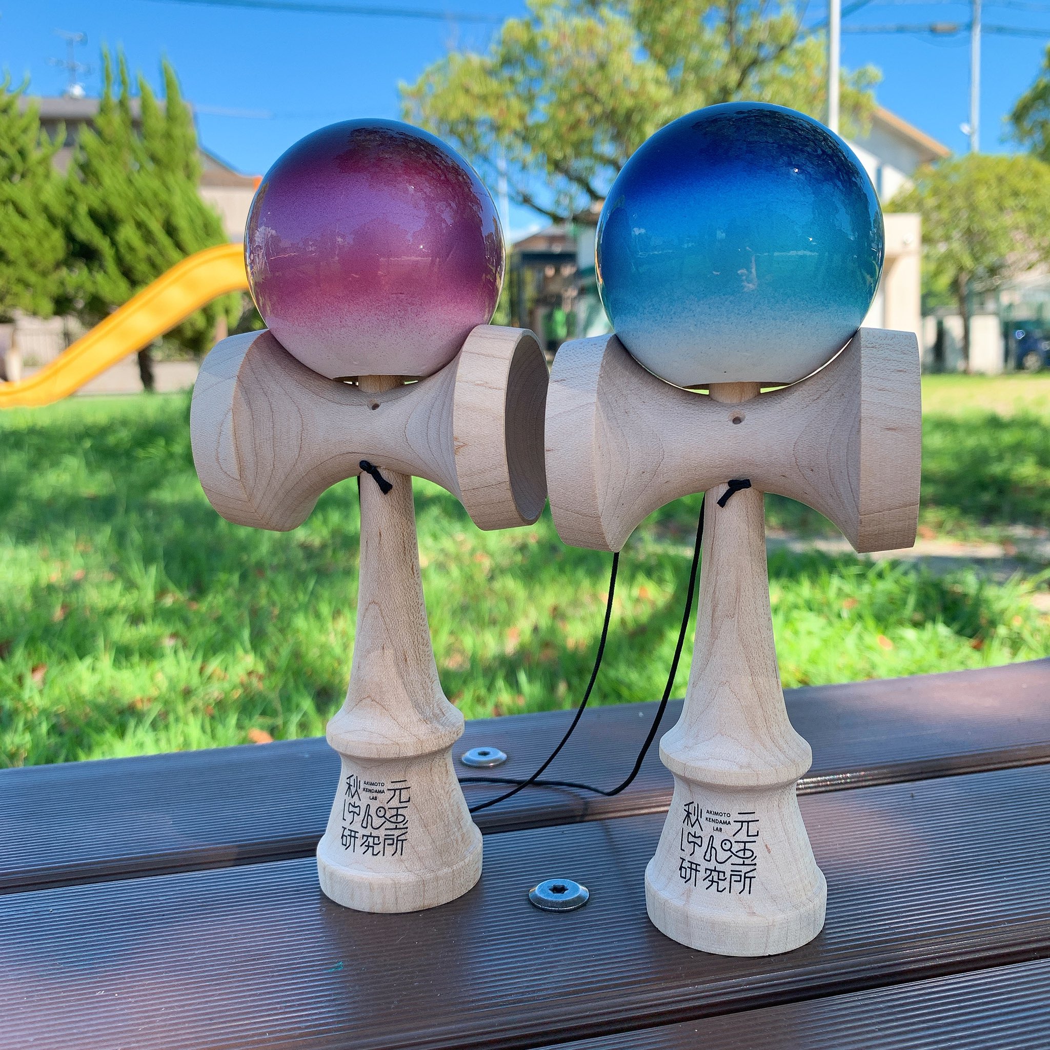 秋元けん玉研究所×大空 5連けん玉 5連大皿 | 山形工房けん玉