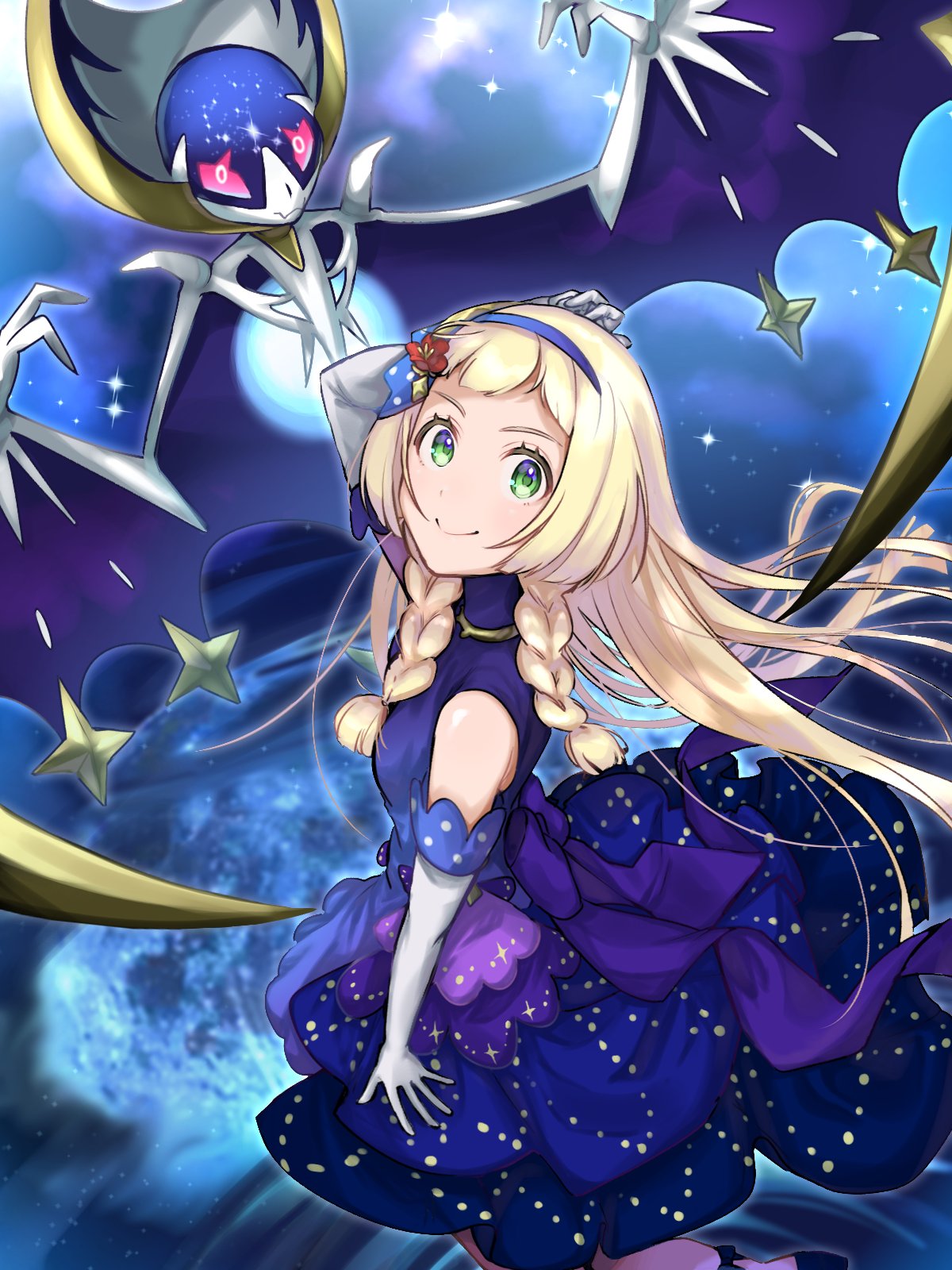 ポケモン@ リーリエ & ルナアーラ 落下 クリアファイル ポケモン