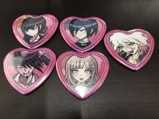 ダンガンロンパ V3 ハート 缶バッジ 最原 ナンジャタウン テレ顔ハート