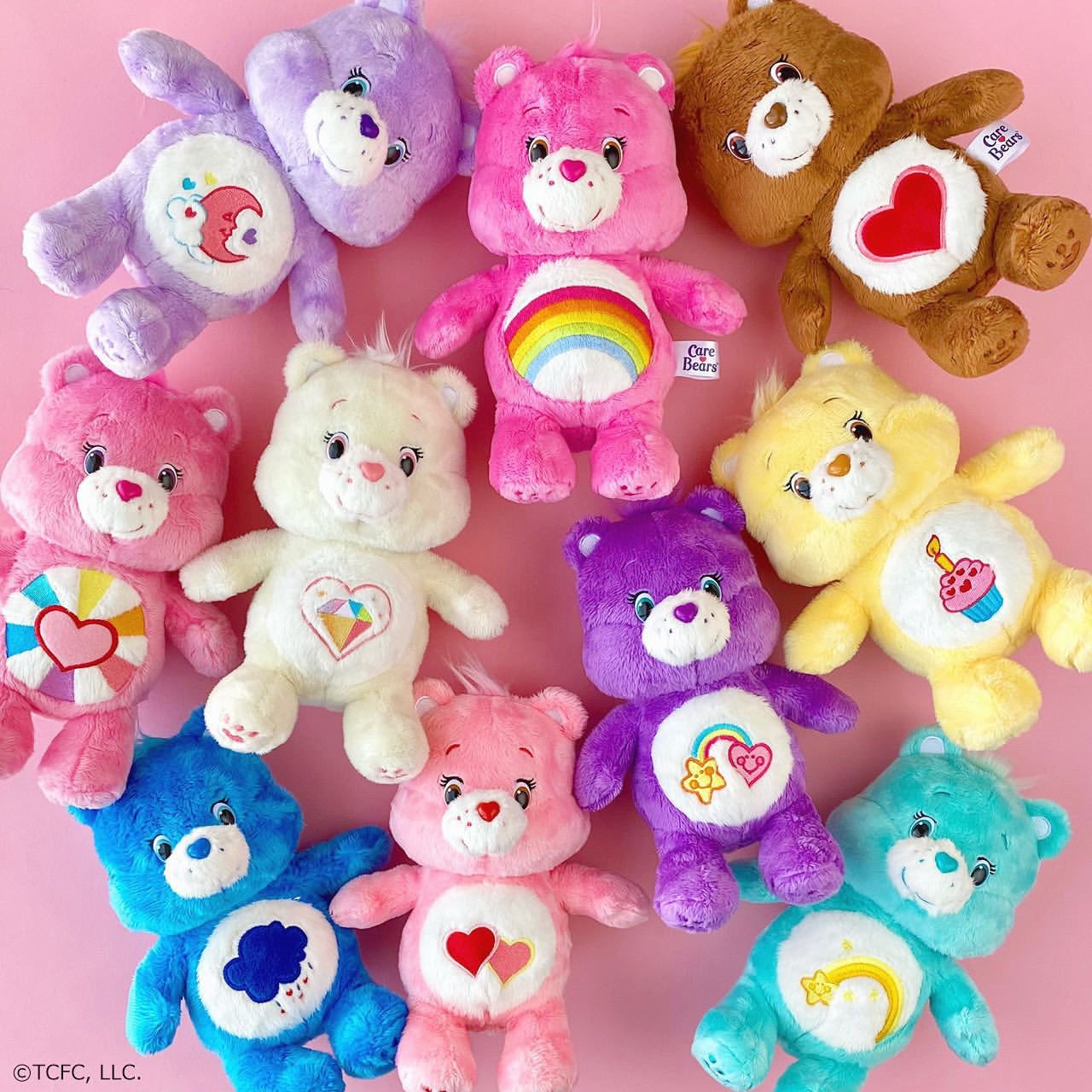 ケアベア ぬいぐるみキーホルダー CareBears ぷちマスコット 3個セット
