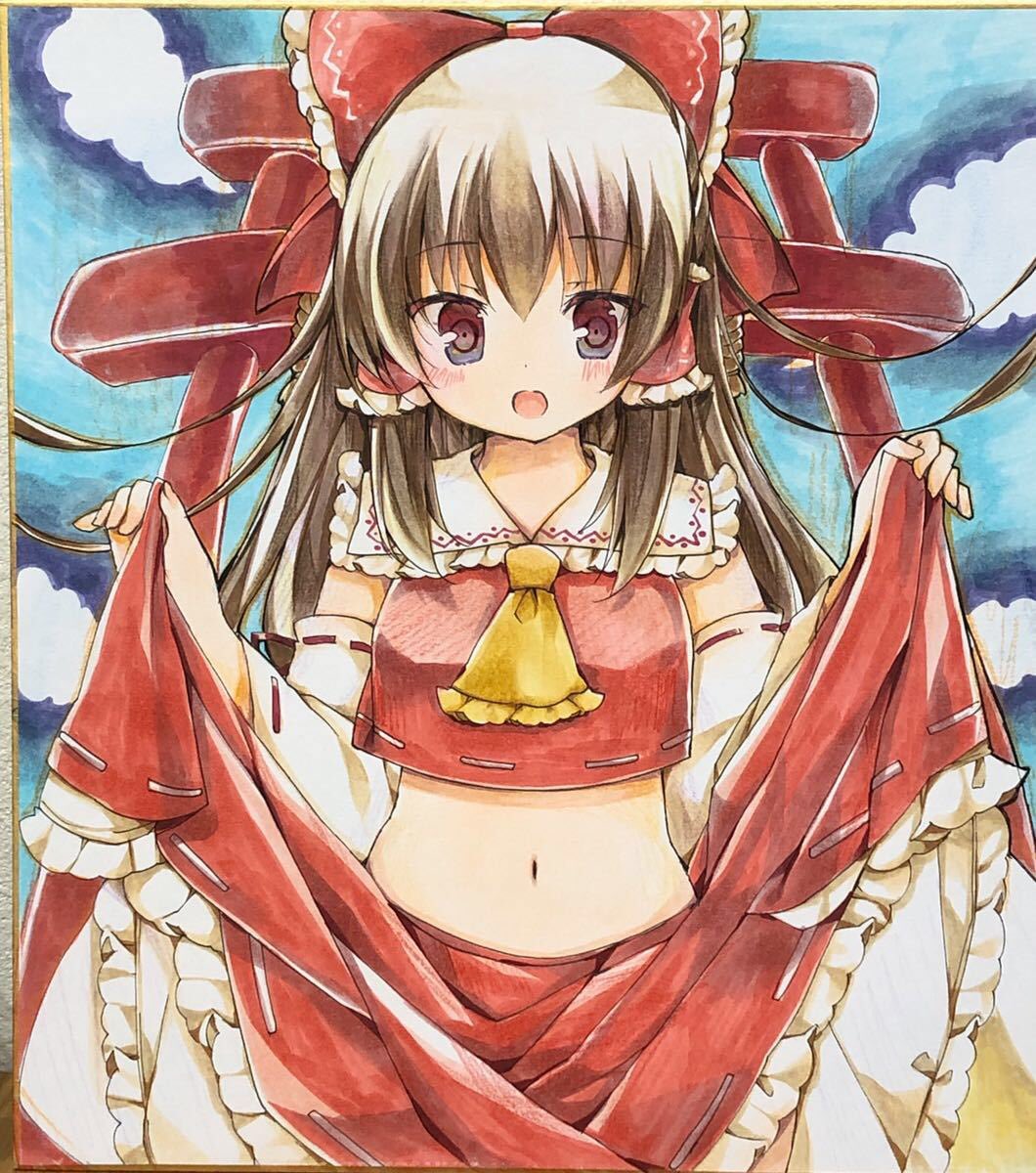 東方Project 博麗霊夢 イラスト原画 額入 東方Project 博麗霊夢