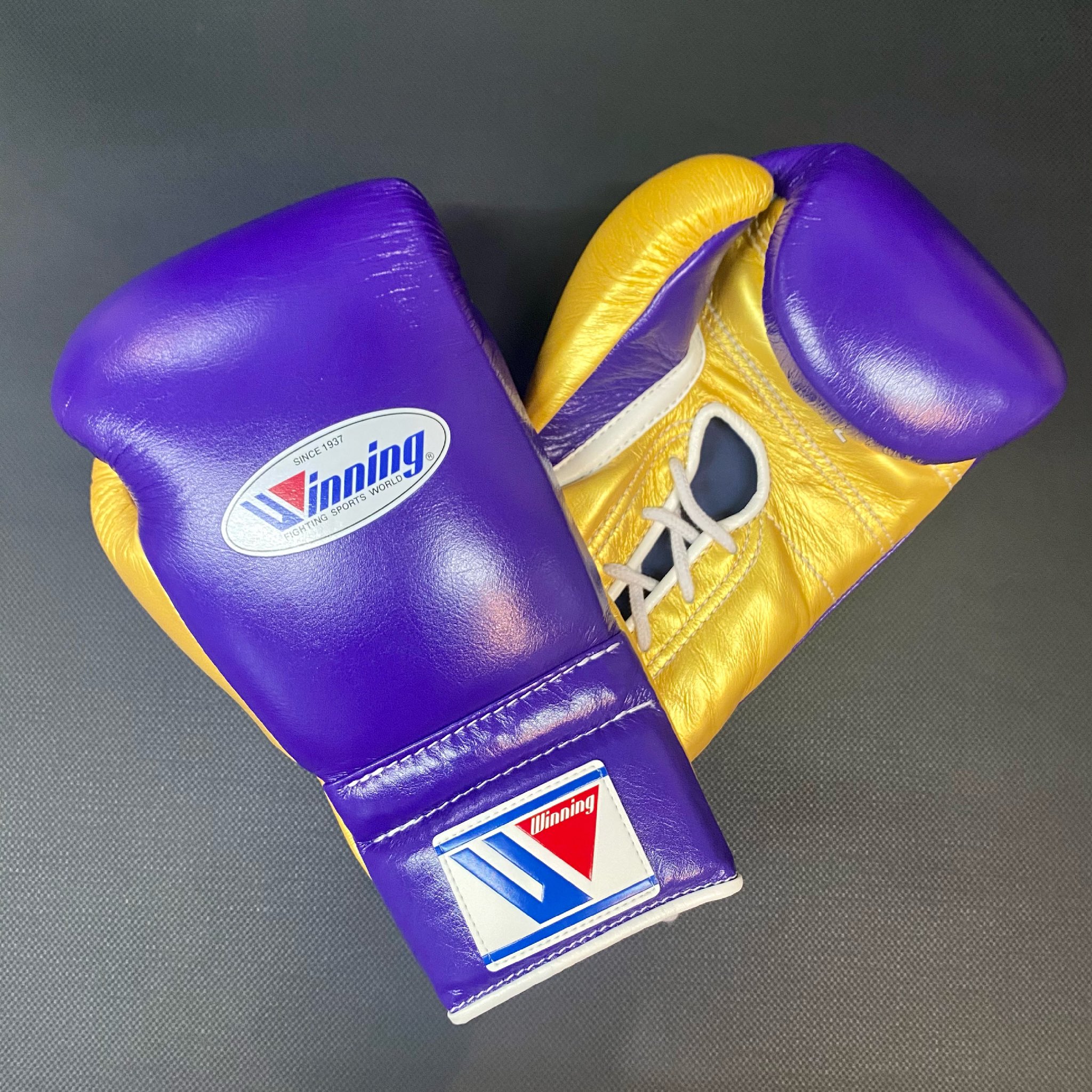 Winning ウイニング ボクシンググローブ 8oz 紫白 カラーオーダー
