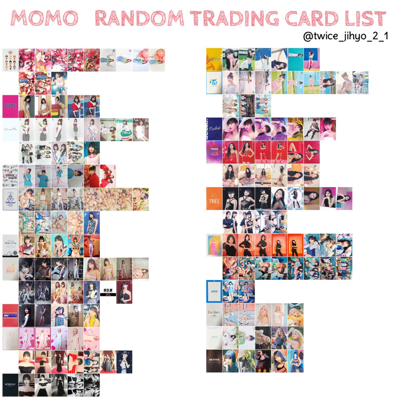 TWICE モモ ラントレ まとめ売り 79枚 TWICE モモ ラントレ まとめ売り