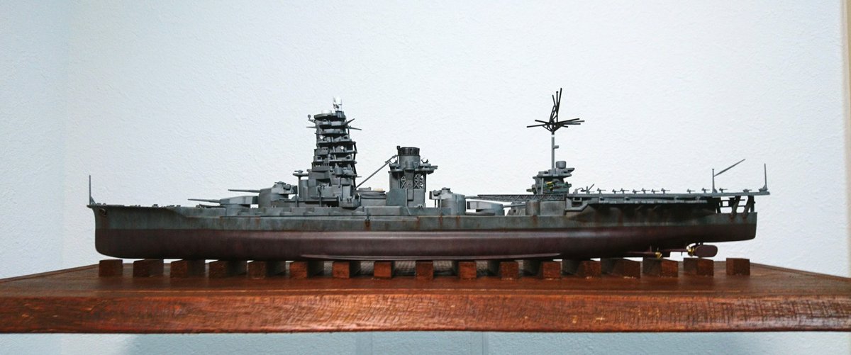 旧ニチモ 日本模型 1/500 戦艦 伊勢 小松崎茂箱絵 航空戦艦 1⁄