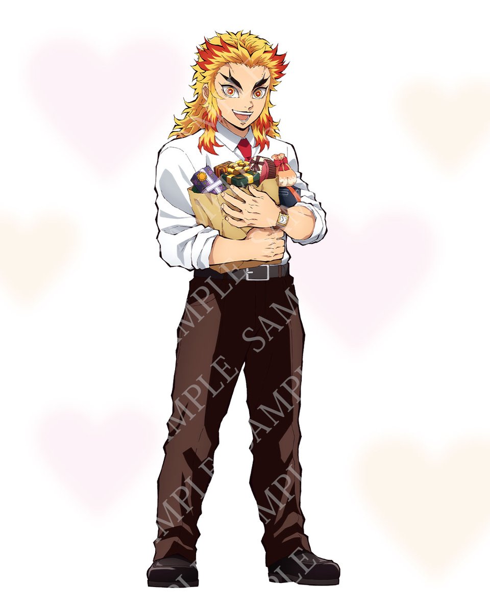 キメツ学園バレンタイン描き下ろしイラスト」 煉獄杏寿郎ー 鬼滅祭