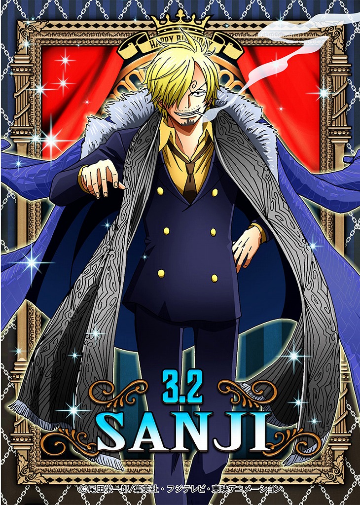 ワンピース サンジ バースデーブロマイド 初回限定ピンズ付き 激レア