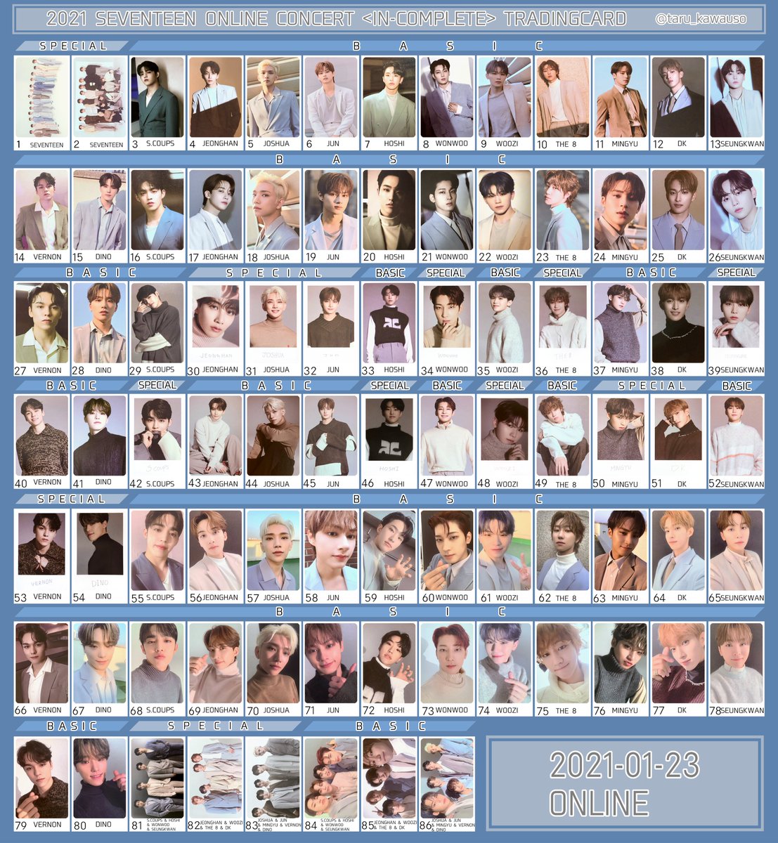 SEVENTEEN セブチ トレカ SEVENTEEN WORLD TOUR [ NEW_ ] - - PHOTO