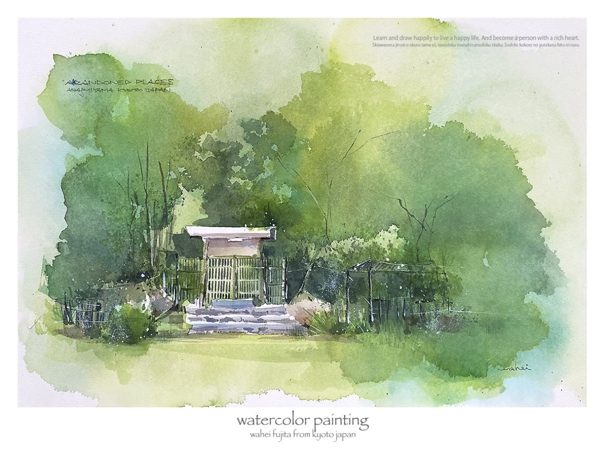 透明水彩画原画春の花チューリップお人形優しい雰囲気親指姫子供部屋