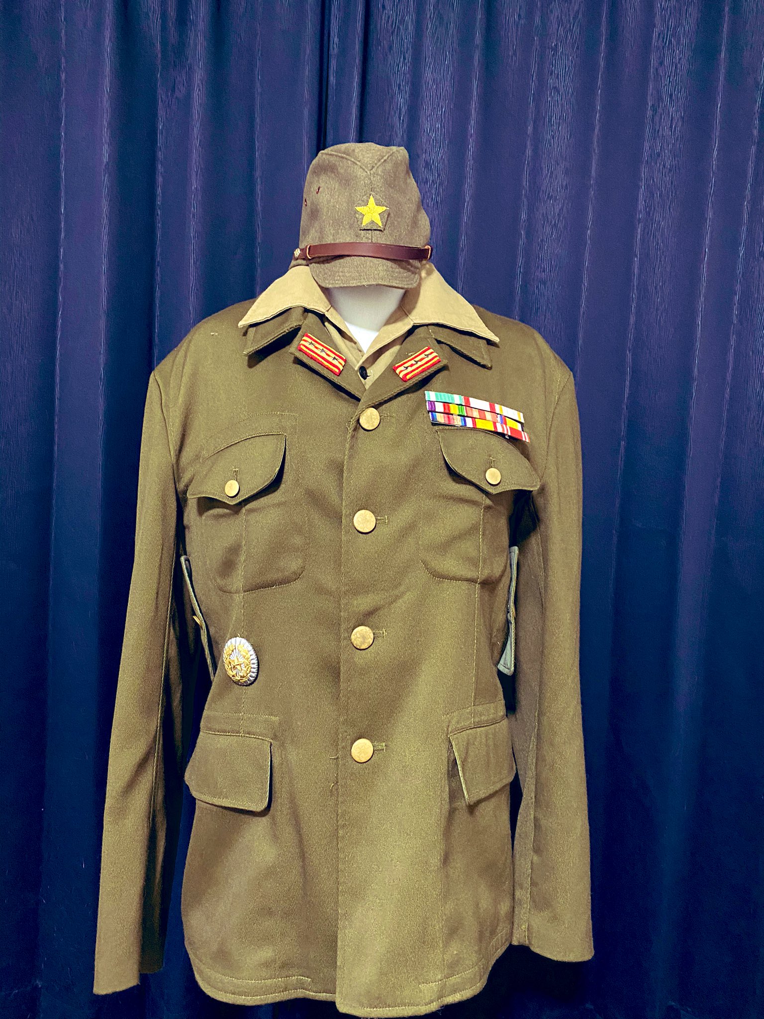 軍服 大日本帝国陸軍 旧日本軍 三式 中號 昭和十九年製 廣支検定 当時