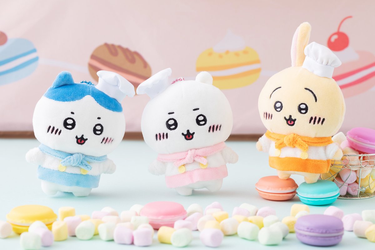 ちいかわカフェ うさぎ カフェのコックさんマスコット ちいかわ カフェ