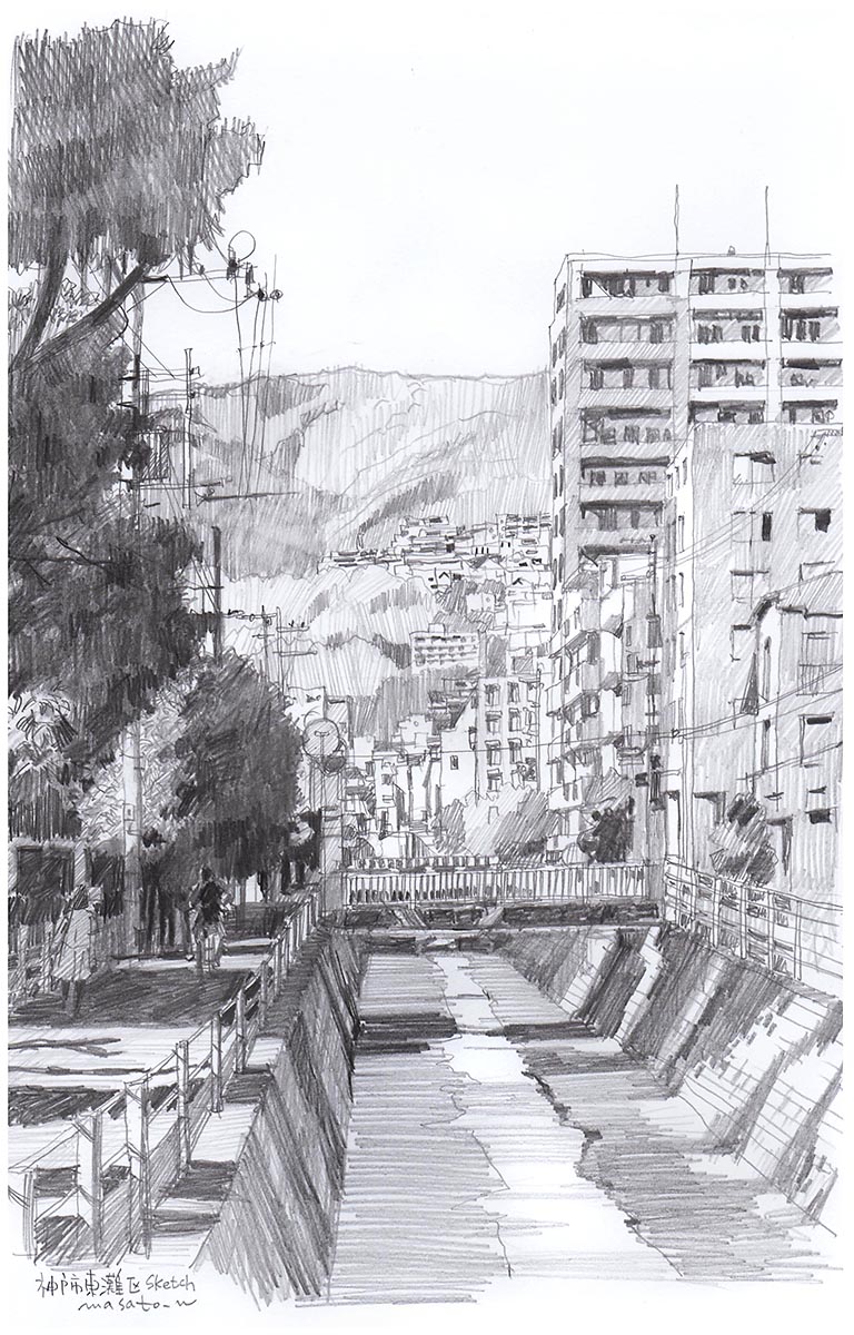 鉛筆画『風景009』 鉛筆画『風景009』